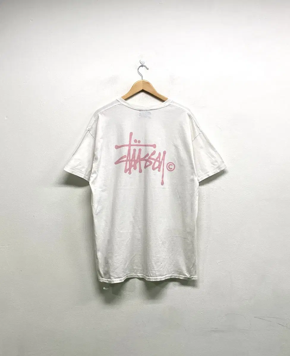 Stussy 스투시 핑크로고 반팔티 S-L