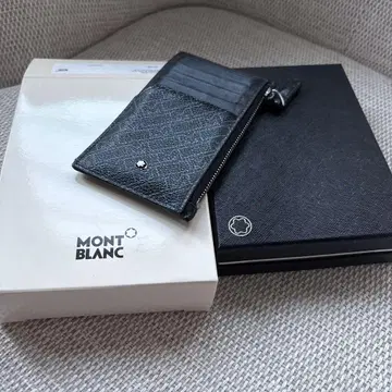 몽블랑 블랙 가죽 프래그먼트 케이스