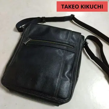 TAKEO KIKUCHI 다케오 키쿠치 가죽 숄더백