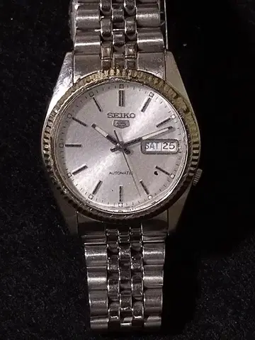 SEIKO5 세이코 파이브 오토매틱 시계 실버 디데이 작동 상품