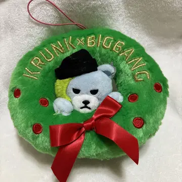 BIGBANG KRUNK 크리스마스 리스 봉제 인형 gdragon 지용