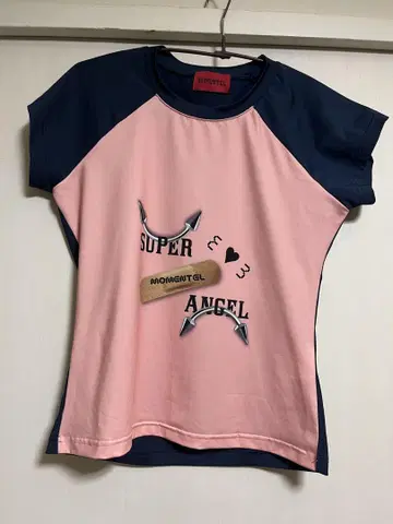 momentel BANDAGE T-Shirt 반팔 티셔츠 핑크/네이비