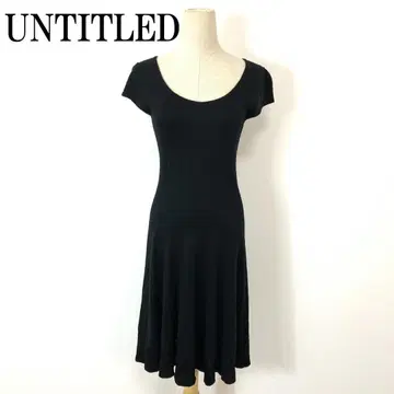 UNTITLED 언타이틀 니트 원피스 블랙 2 B689