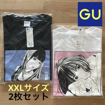 당일 발송 새상품 지유 GU 에구치 토시 티셔츠 2XL 사이즈 2장 세트