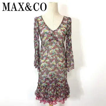 MAX&CO 맥스앤코 원피스 실크 100% 42 B693