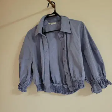 MOUSSY 여성용 블루 셔츠 아우터 세련된 귀여운 마우지