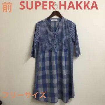 SUPER HAKKA 오분 소매 여성용 튜닉 프리 사이즈