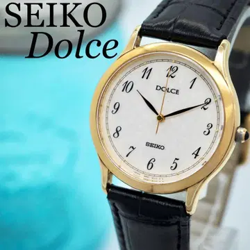 268 SEIKO 시계 돌체 남성용 골드 특수 다이얼 와시 레어