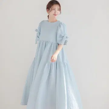 Fit more 원피스 스카이블루