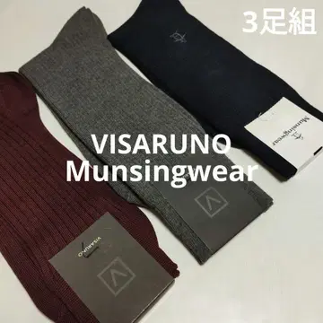 미사용 3켤레 세트 VISARUNO 먼싱웨어 양말
