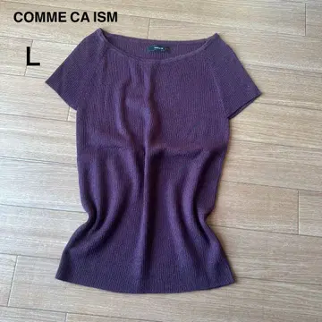 COMME CA ISM 반팔 티셔츠 보르도