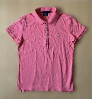 RALPH LAUREN SPORT 핑크 피케 셔츠 L 랄프 로렌