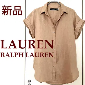 새상품 Ralph Lauren 베이지 반팔 셔츠 M-L
