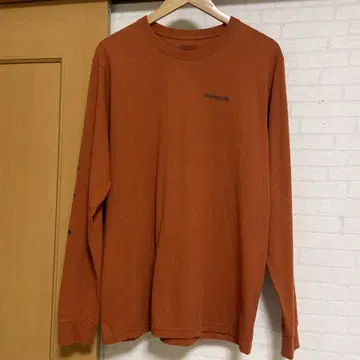 파타고니아 오렌지 긴팔 티셔츠