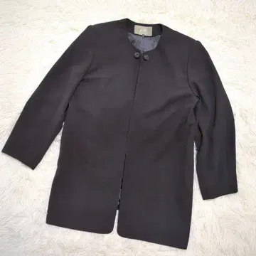 노카라 롱 자켓(XL) 블랙 후크 무지 빅 사이즈 일본제