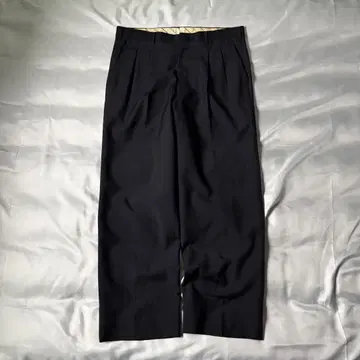 90s 빈티지 투 턱 썸머 울 와이드 슬랙스 모헤어 혼방