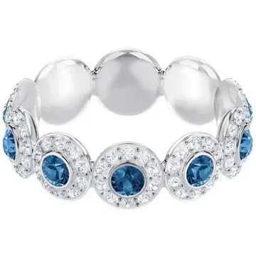 SWAROVSKI Angelic 반지 12호 실버 블루 완전 정품
