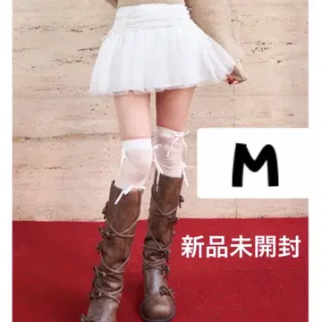 미개봉 새상품 Darich 도트 튤 리본 미니 스커트 M