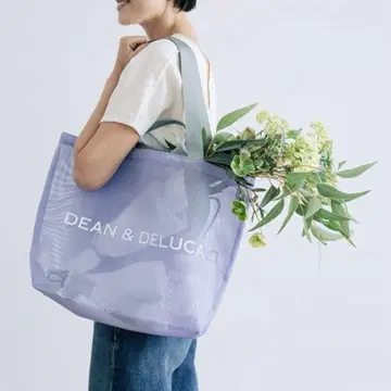 L 사이즈 DEAN&DELUCA 메쉬 토트백 라일락