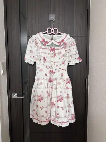 크리미 베리 패턴 원피스 리즈 리사 L 사이즈