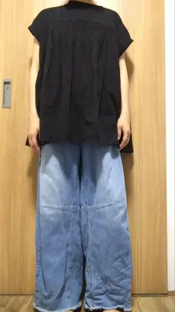 셀프 컷 벌룬 데님