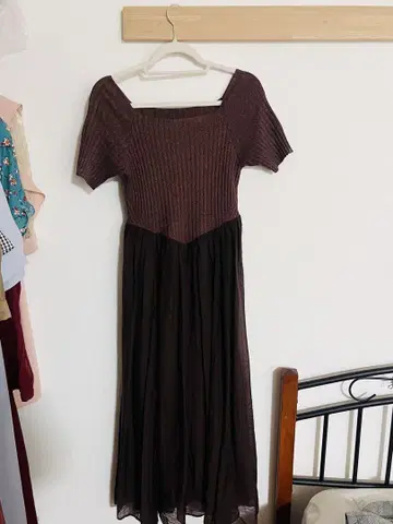 Lily Brown 브라운 니트 원피스 원사이즈