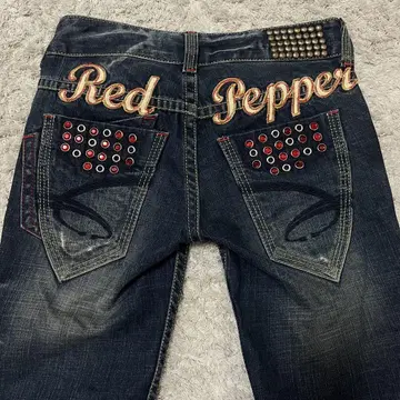 REDPEPPER 플레어 데님 24 그런지 y2k 다크 코어 헤이세이