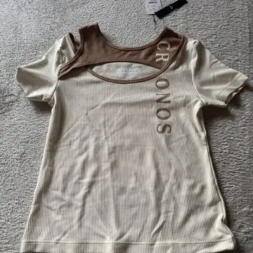 CRONOS 리브 니트 티셔츠 38 (M)