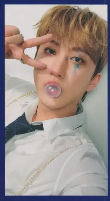 StrayKids Circus Changbin 트레이딩 카드 파랑 프레임