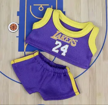 LABUBU Lakers 농구 유니폼 세트 옷 갈아입기
