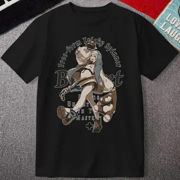 GUILTY GEAR 길티 기어 브리짓 반팔 티셔츠 티셔츠 M