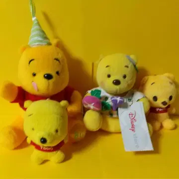 곰돌이 푸 봉제 인형 4종 세트