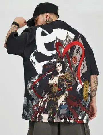 로 오버 사이즈 티셔츠 4XL