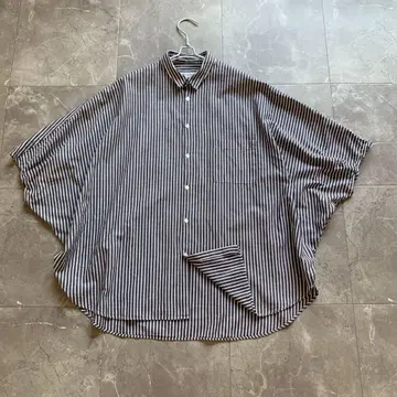 JOURNALSTANDARD LUXE 돌먼 슬리브 셔츠 마 혼방 네이비