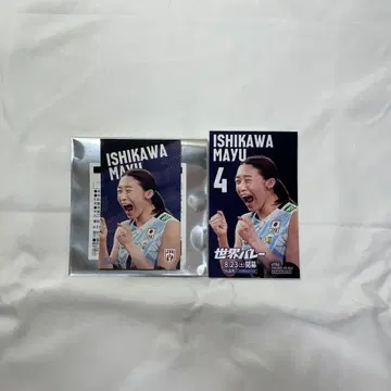 배구 응원 카페 이시카와 마유 스티커 카드 세트