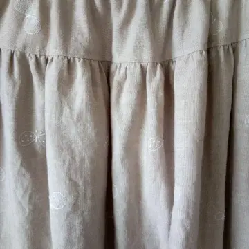 미나 페르호넨 choucho 개더 스커트 베이지 핸드메이드