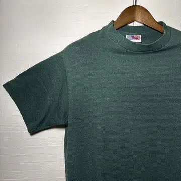 90s 보더 티셔츠 그린 구제 의류
