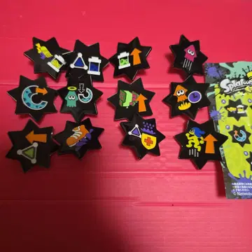 Splatoon 스프라툰 스프라 기어 파워 조각 핀 배지 가챠
