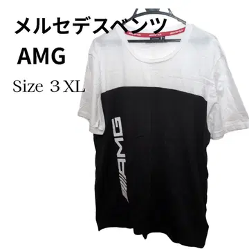 메르세데스 벤츠 AMG 티셔츠 3XL 화이트/블랙
