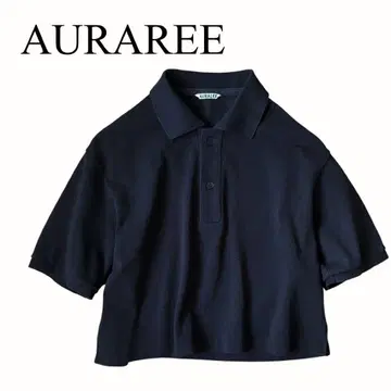 AURAREE 2023 봄/여름 슈퍼 파인 코튼 숏 폴로
