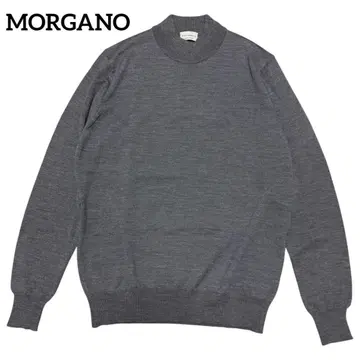 MORGANO 모르가노 21 게이지 모크넥 니트 그레이 48