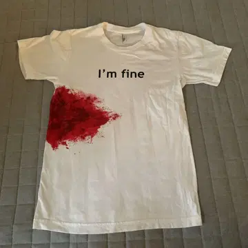 구제 의류 I'm fine 티셔츠 MADE IN USA