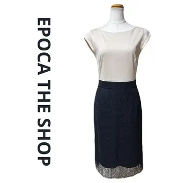 새상품급 EPOCA THE SHOP 에포카자샵 바이컬러 원피스 M