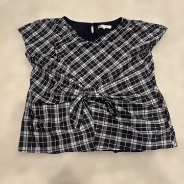 KUMIKYOKU 쿠미쿄쿠 프렌치 슬리브 리본 블라우스 M 사이즈