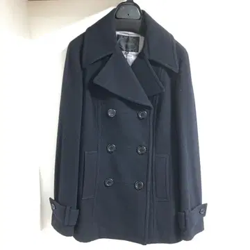 UNTITLED 언타이틀 네이비 더블 브레스트 피코트 사이즈 2