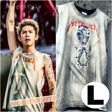 L/나카자키 더블 METALLCA2012 블리치 락 T