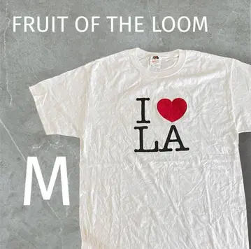 Fruit of the loom 티셔츠 코튼 M I love LA