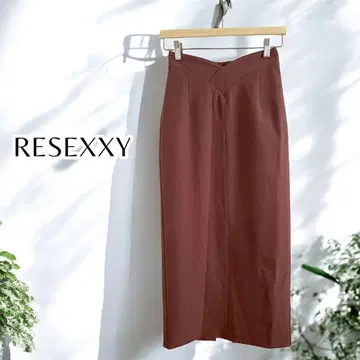 RESEXXY 레제키 프론트 크로스 타이트 스커트 롱 스커트 F
