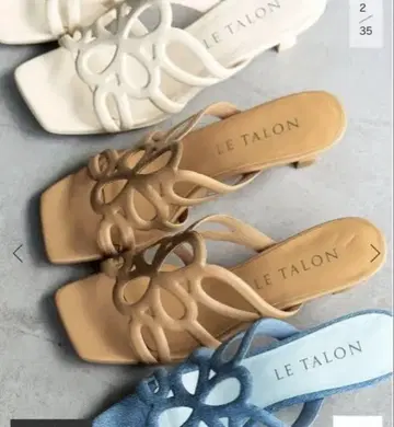LE TALON 4.5cm 컷워크 샌들