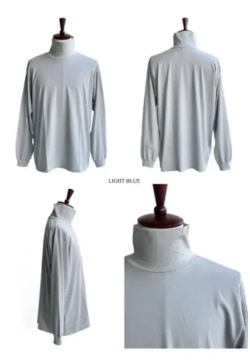 AURALEE(오라리) Luster Plaiting Hi Neck Tee